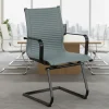 Sedia Ufficio Brenton, struttura nera, ecopelle