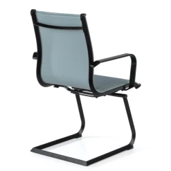 Sedia Ufficio Brenton, struttura nera, ecopelle