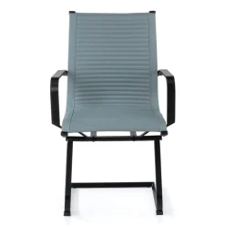 Sedia Ufficio Brenton, struttura nera, ecopelle