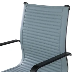 Sedia Ufficio Brenton, struttura nera, ecopelle