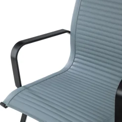 Sedia Ufficio Brenton, struttura nera, ecopelle