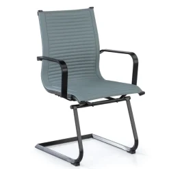 Sedia Ufficio Brenton, struttura nera, ecopelle