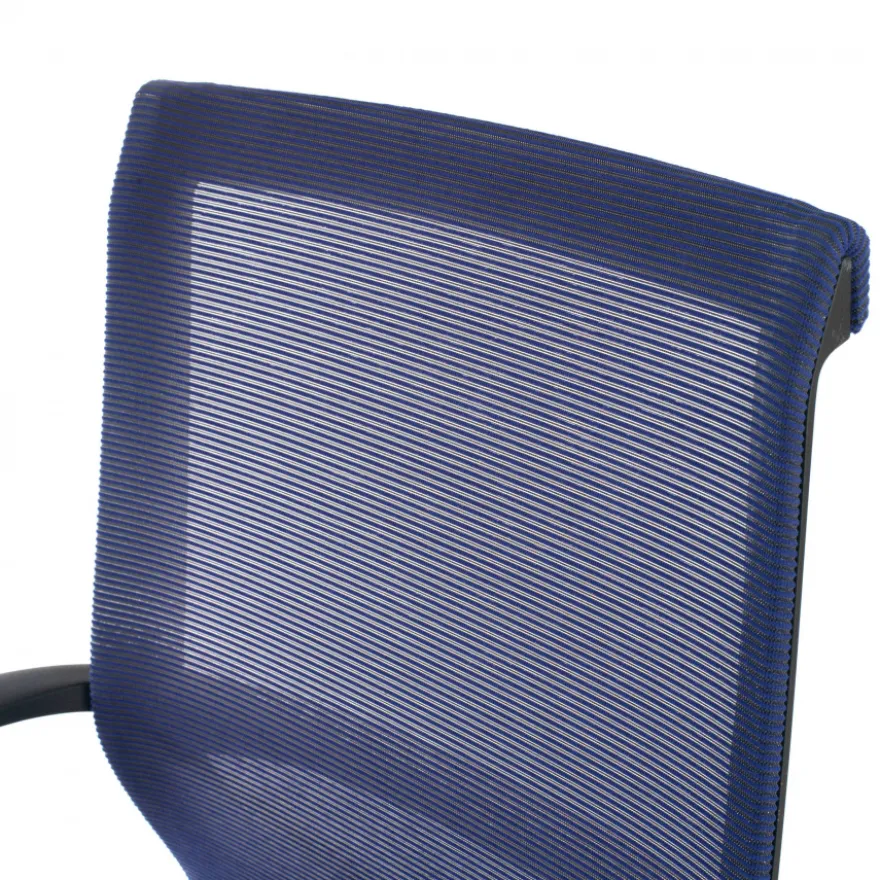 Sedia ufficio Design Fox black, Schienale Basculante, in Rete