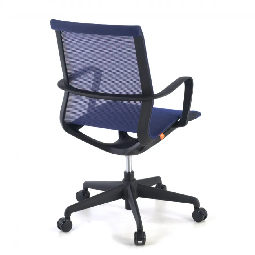 Sedia ufficio Design Fox black, Schienale Basculante, in Rete