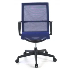 Sedia ufficio Design Fox black, Schienale Basculante, in Rete
