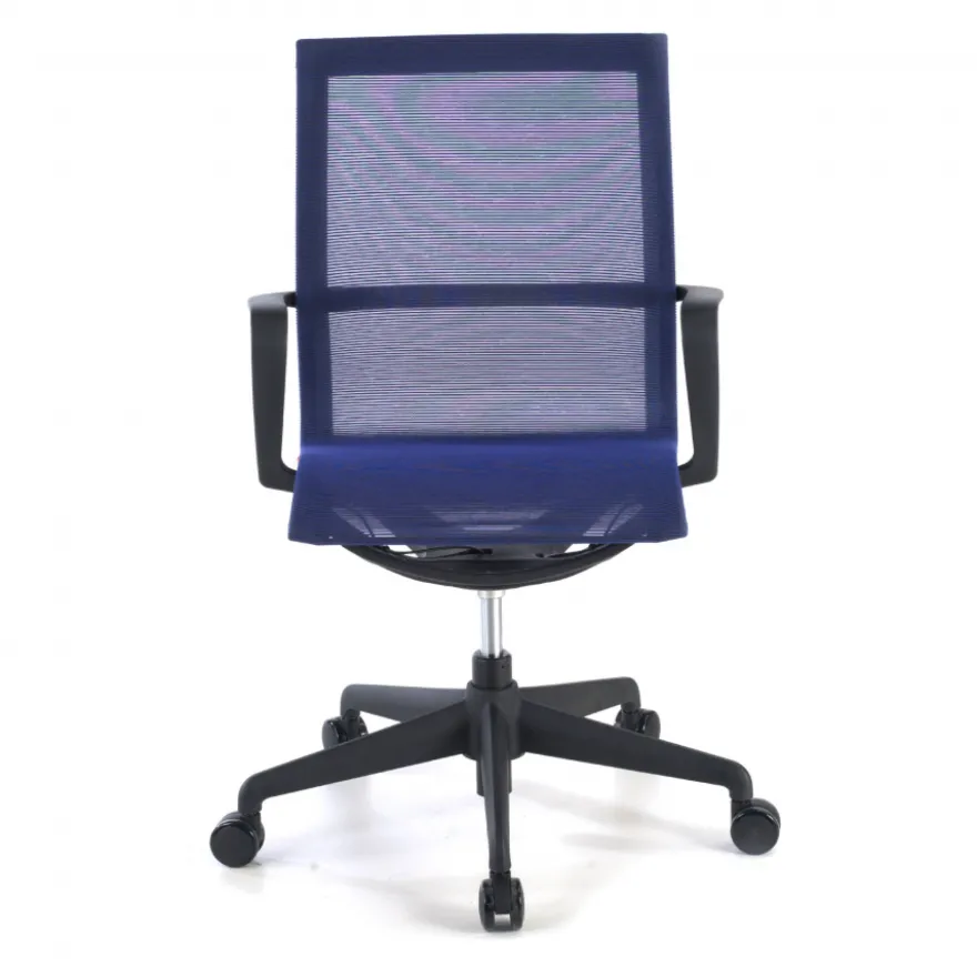 Sedia ufficio Design Fox black, Schienale Basculante, in Rete