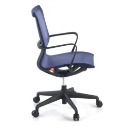 Sedia ufficio Design Fox black, Schienale Basculante, in Rete