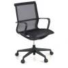 Sedia ufficio Design Fox black, Schienale Basculante, in Rete