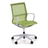 Sedia ufficio Design Fox white, Schienale Basculante, in Rete