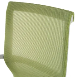 Sedia ufficio Design Fox white, Schienale Basculante, in Rete