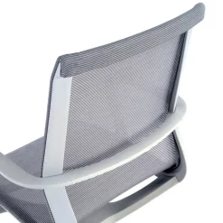 Sedia ufficio Design Fox white, Schienale Basculante, in Rete