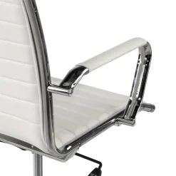Sedia ufficio design Vogue, Struttura cromata, schienale alto