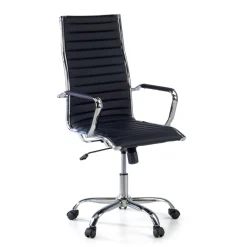 Sedia ufficio design Vogue, Struttura cromata, schienale alto