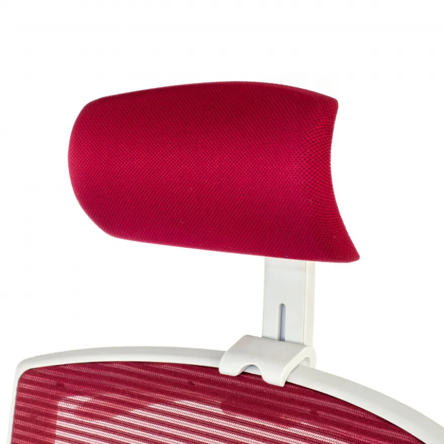 Sedia Ufficio Ergonomica Akira white con poggiatesta