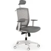 Sedia Ufficio Ergonomica Akira white con poggiatesta