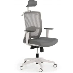 Sedia Ufficio Ergonomica Akira white con poggiatesta