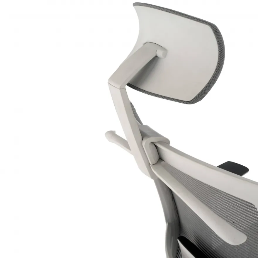 Sedia Ufficio Ergonomica Akira white con poggiatesta