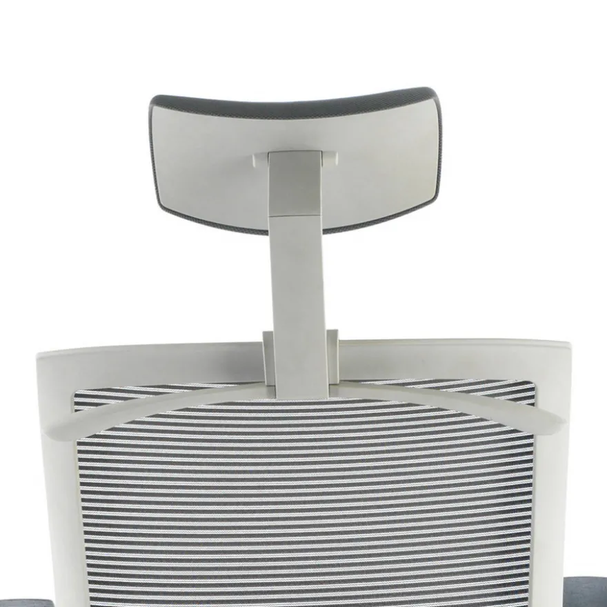 Sedia Ufficio Ergonomica Akira white con poggiatesta