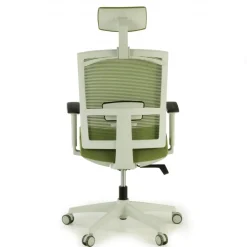 Sedia Ufficio Ergonomica Akira white con poggiatesta