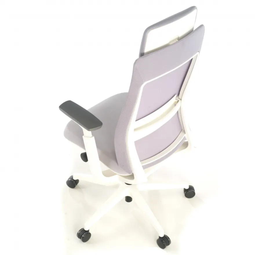 Sedia Ufficio Ergonomica Intouch white, Completamente Regolabile