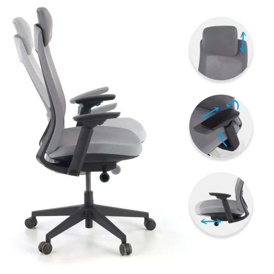 Sedia Ufficio Ergonomica Intouch black, Completamente Regolabile