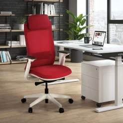 Sedia Ufficio Ergonomica Intouch white, Completamente Regolabile