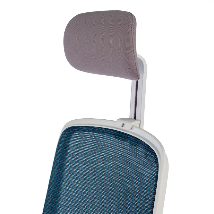 Sedia Ufficio Ergonomica Kaito white con poggiatesta