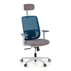 Sedia Ufficio Ergonomica Kaito white con poggiatesta