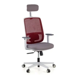 Sedia Ufficio Ergonomica Kaito white con poggiatesta