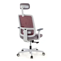 Sedia Ufficio Ergonomica Kaito white con poggiatesta