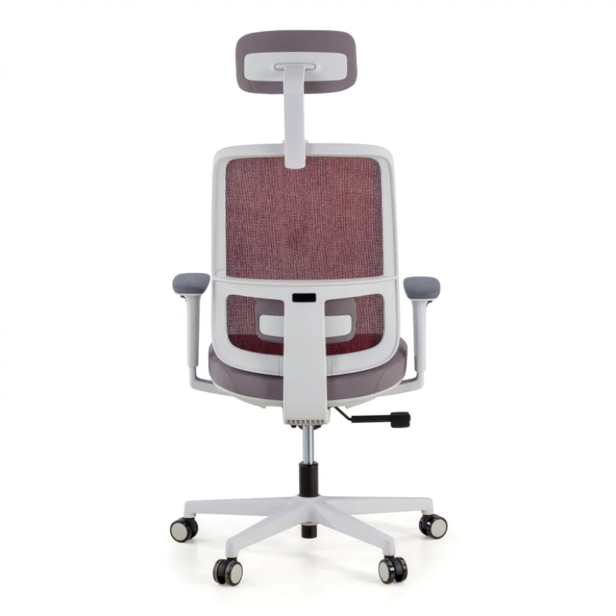 Sedia Ufficio Ergonomica Kaito white con poggiatesta