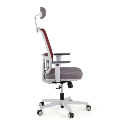 Sedia Ufficio Ergonomica Kaito white con poggiatesta