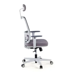 Sedia Ufficio Ergonomica Kaito white con poggiatesta