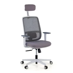 Sedia Ufficio Ergonomica Kaito white con poggiatesta