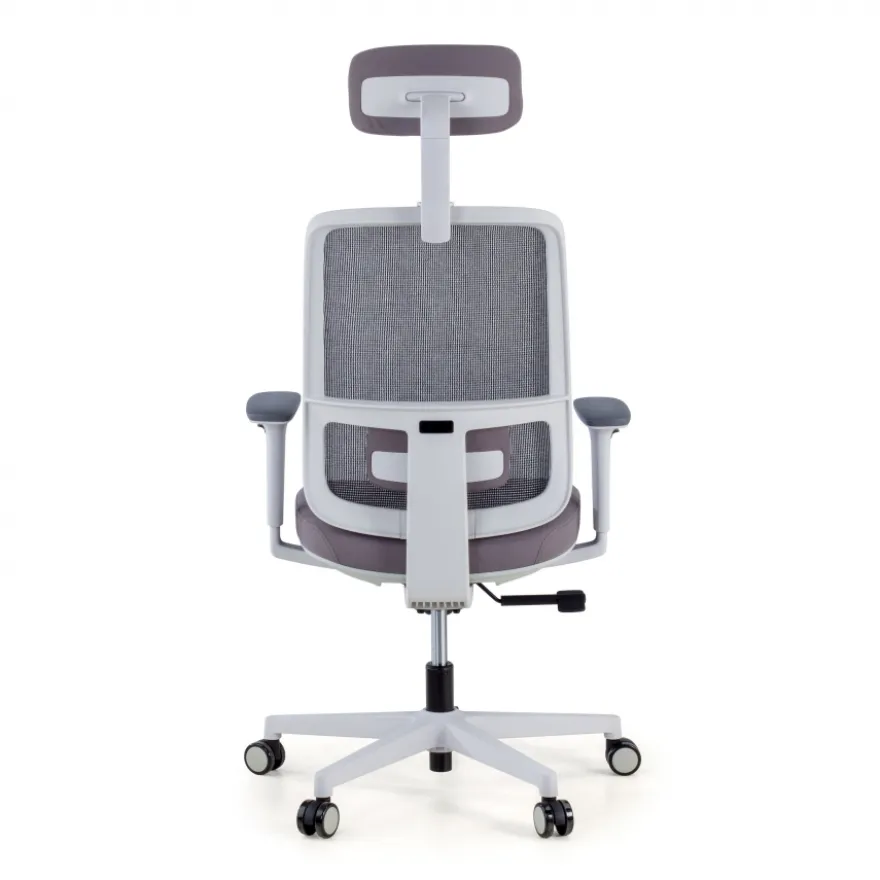 Sedia Ufficio Ergonomica Kaito white con poggiatesta