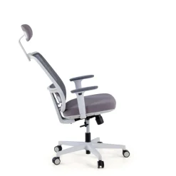 Sedia Ufficio Ergonomica Kaito white con poggiatesta