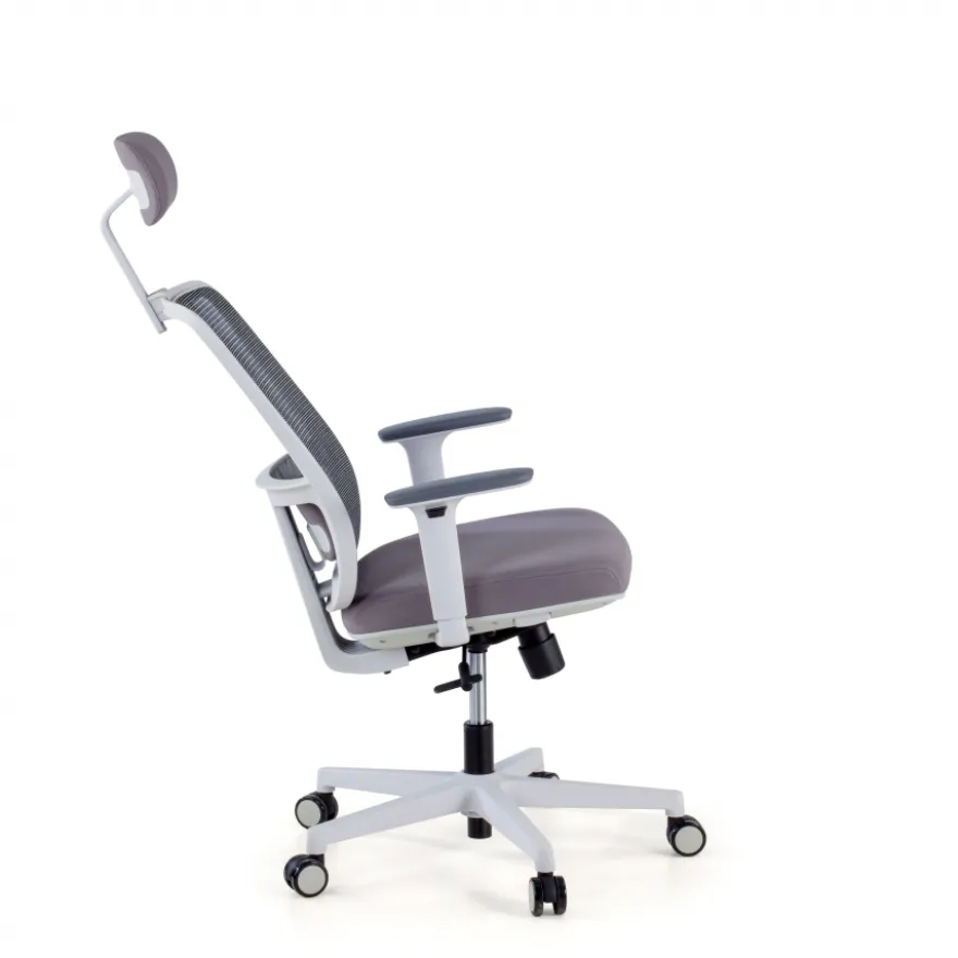 Sedia Ufficio Ergonomica Kaito white con poggiatesta