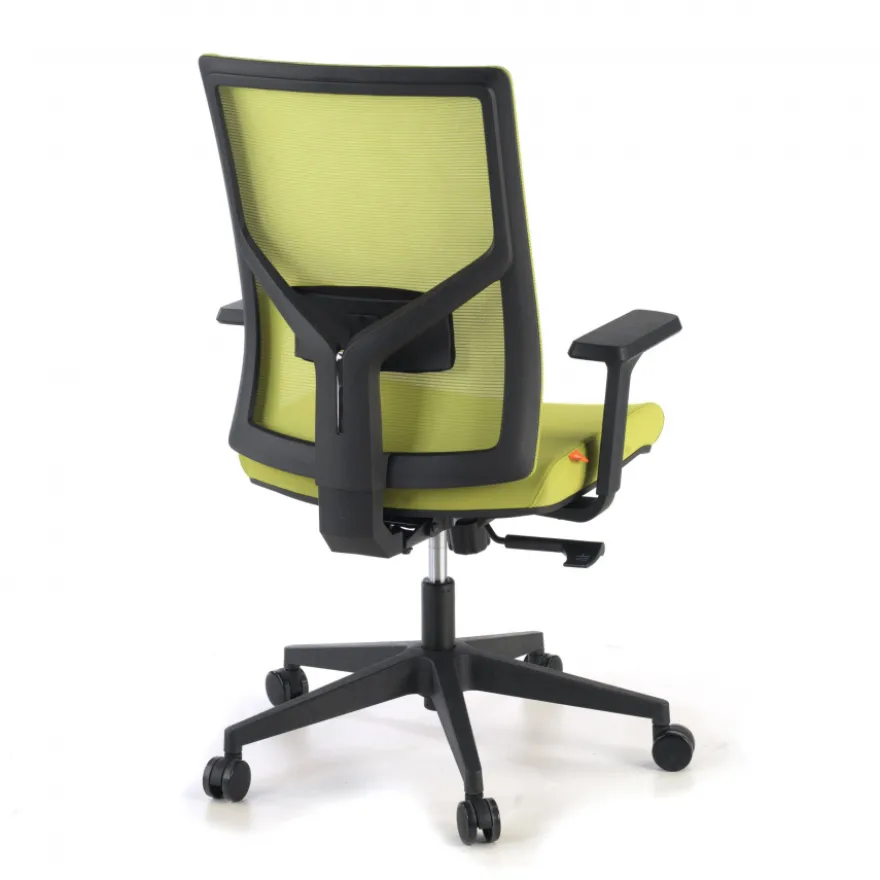 Sedia Ufficio Ergonomica Verdi, braccioli regolabili, supporto lombare,