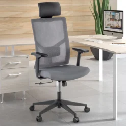 Sedia Ufficio Ergonomica Verdi, braccioli regolabili, con poggiatesta