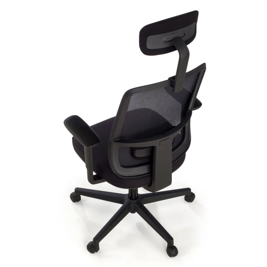 Sedia Ufficio Professionale Kaito white con poggiatesta
