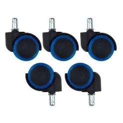 Set di Ruote Gaming 11x50mm, Rivestimento in gomma