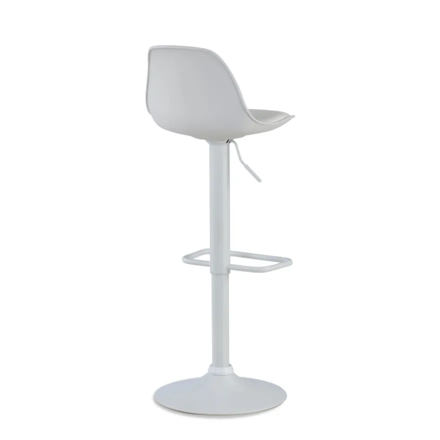 Sgabello alto Norway con gambe in metallo, design moderno