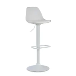 Sgabello alto Norway con gambe in metallo, design moderno