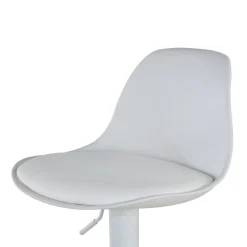 Sgabello alto Norway con gambe in metallo, design moderno