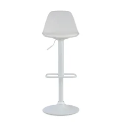 Sgabello alto Norway con gambe in metallo, design moderno