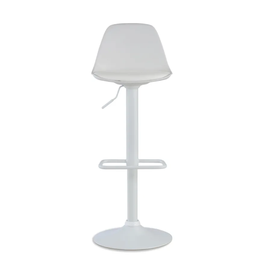 Sgabello alto Norway con gambe in metallo, design moderno