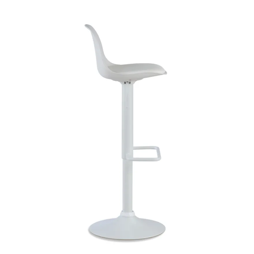 Sgabello alto Norway con gambe in metallo, design moderno