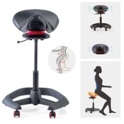 Sgabello basculante iRest, seduta attiva, ergonomico oscillante