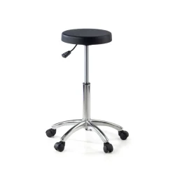 Sgabello da lavoro basso con ruote Hana