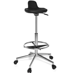 Sgabello da lavoro MaxWork 41, Con Poggiapiedi, regolabile